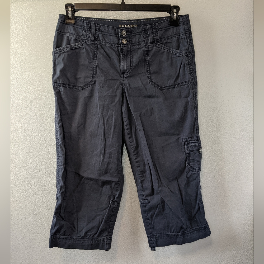 Sonoma Cargo Capris Womens 6 | Roll up Optional